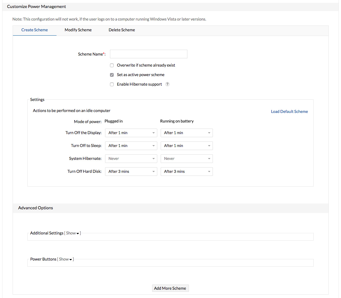 PC power management - ManageEngine Endpoint Central