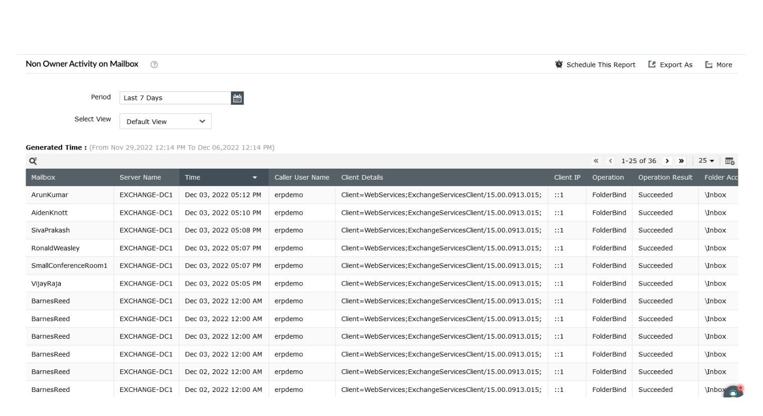 Exchange auditing and alerting