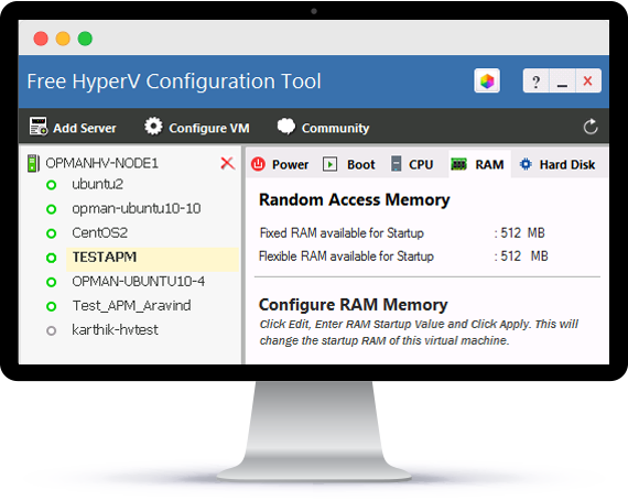 Free Hyper V Configuration Tool