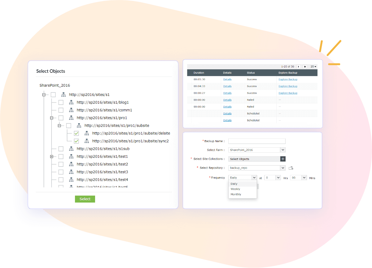 SharePoint backup