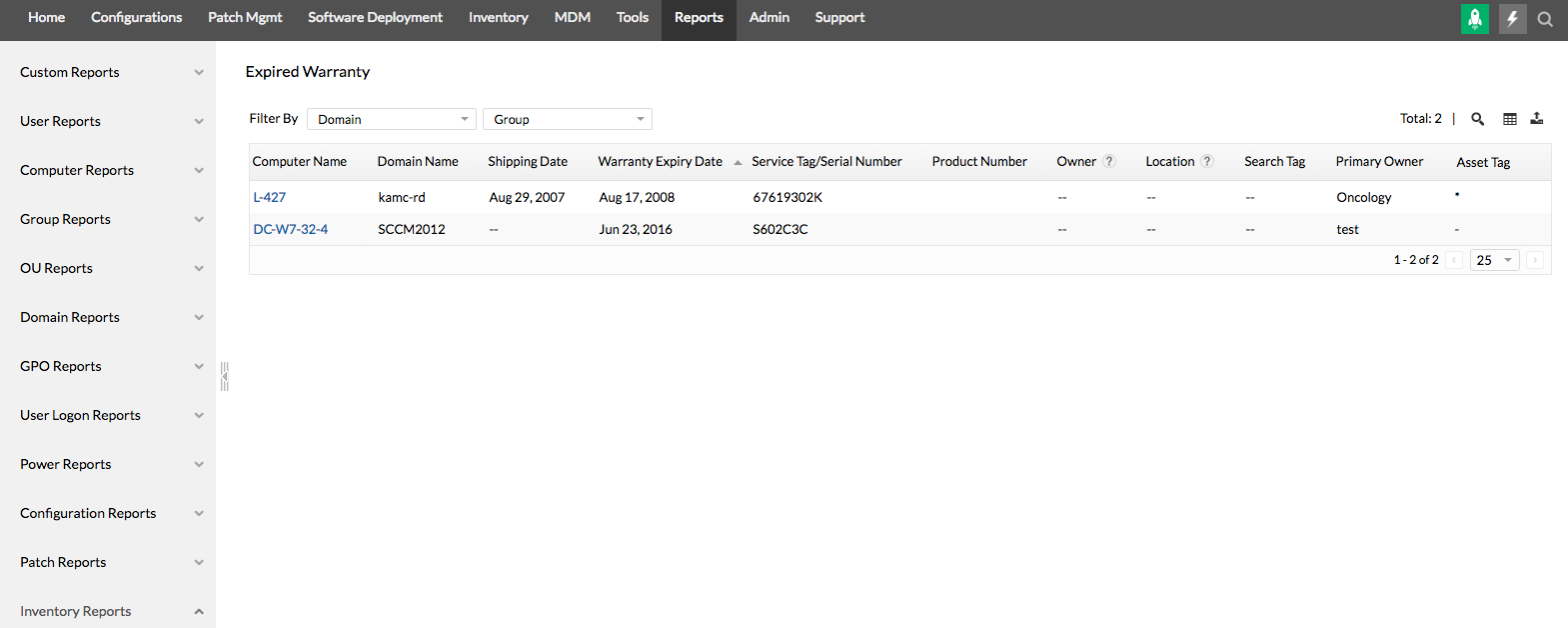 Warranty Management Software - ManageEngine Endpoint Central